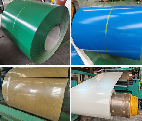 0.12-1mm Thickness Directly Sale Color Coated Galvanized Steel Coil PPGI PPGL Coil 600-1500MM Width