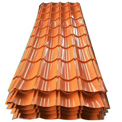 Ral 9016 Color Coated Corrugated Roofing Sheet for Building Paint Top 15-35Microns Tolerance ±1%