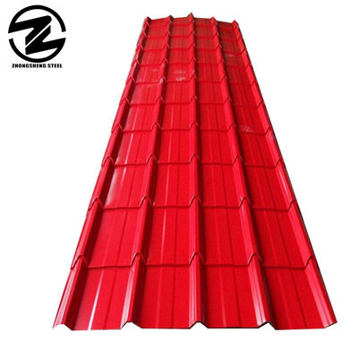 Ral 9016 Color Coated Corrugated Roofing Sheet for Building Paint Top 15-35Microns Tolerance ±1%