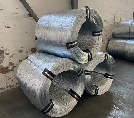 14 Gauge Hot Dipped Galvanized Steel Wire Steel Grade Carbon Wire Q195 Q235 for Customized Length Manufacturing Building