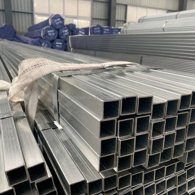 Galvanized Square and Rectangular Steel Pipes with Hardness Mid Hard 1-12m Length