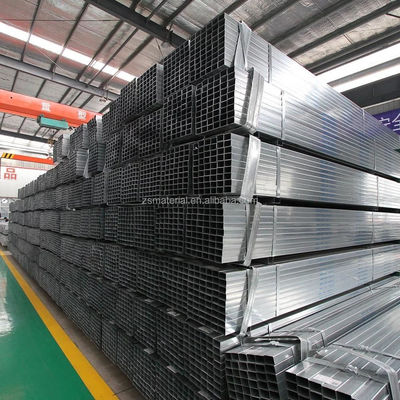 Galvanized Square and Rectangular Steel Pipes with Hardness Mid Hard 1-12m Length