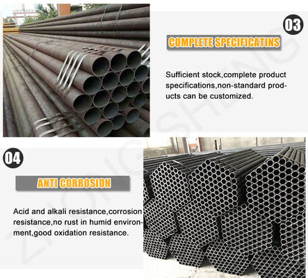 Q235 Q345 ASTM A106 14 Inch 15MM 25MM Thickness Carbon Steel Pipe with Galvanized Yes Skin Pass and Grade
